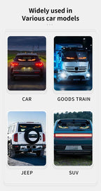 Truck & Car Devil Eye LED Pixel Panel Light – Remote-Control Soft Foldable Scrolling Display 12V/24V