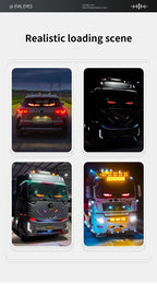 Truck & Car Devil Eye LED Pixel Panel Light – Remote-Control Soft Foldable Scrolling Display 12V/24V